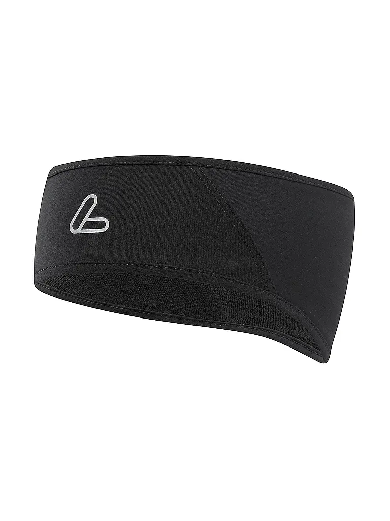 LÖFFLER | Stirnband Airblocc Flaps Windstopper | Negro