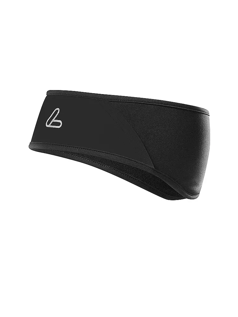 LÖFFLER | Windstopper® Stirnband Flaps CB | Negro