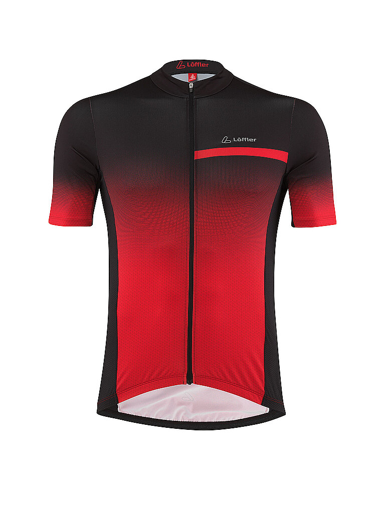 Löffler Maillot de ciclismo para hombre Coogan FZ Mid rojo 52