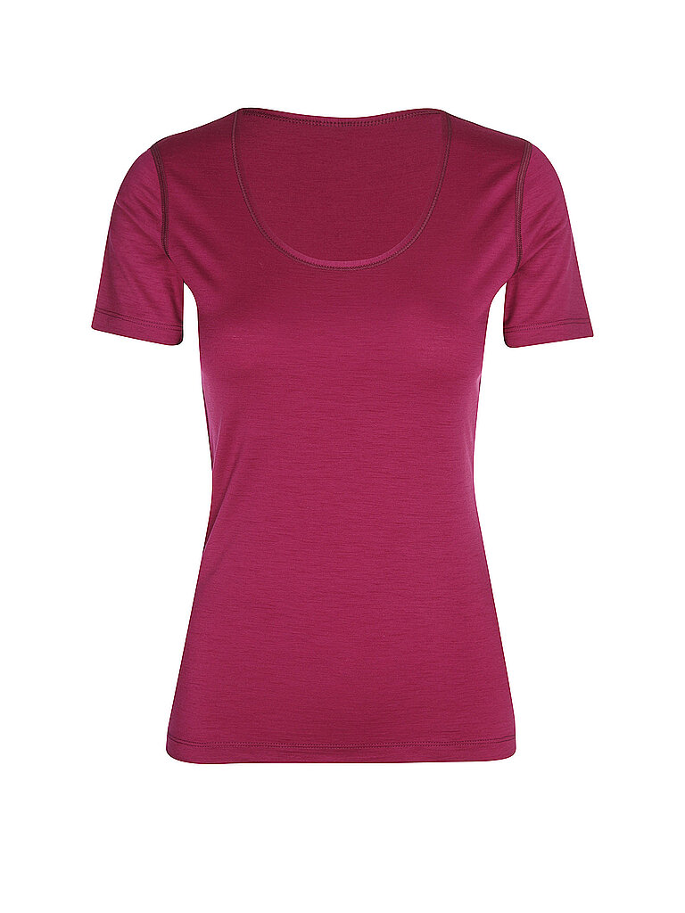 Löffler Camiseta interior de merino ligera para mujer rojo oscuro 42