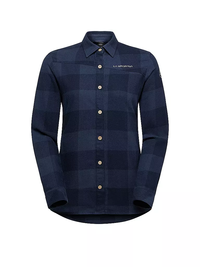 LA SPORTIVA | Blusa de escalada de franela Rambler para mujer | Azul oscuro