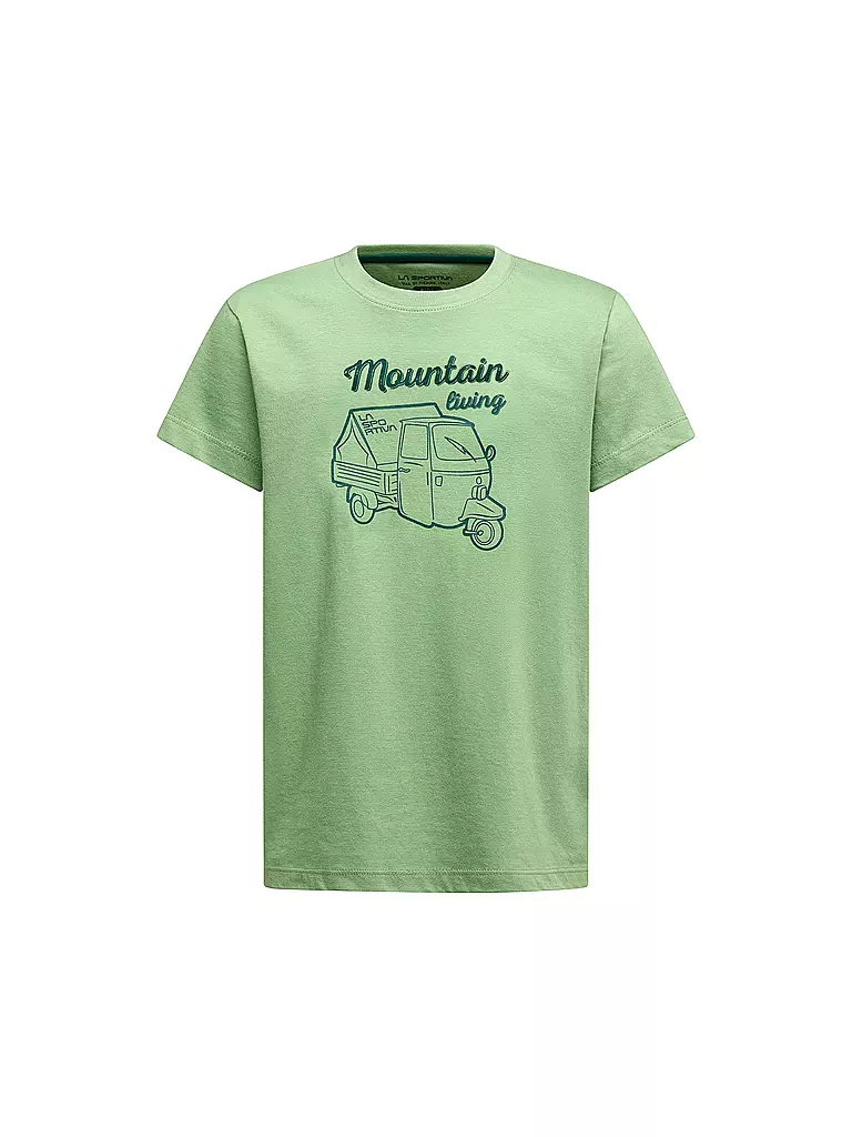 LA SPORTIVA | Camiseta de escalada Ape para niños | Verde claro