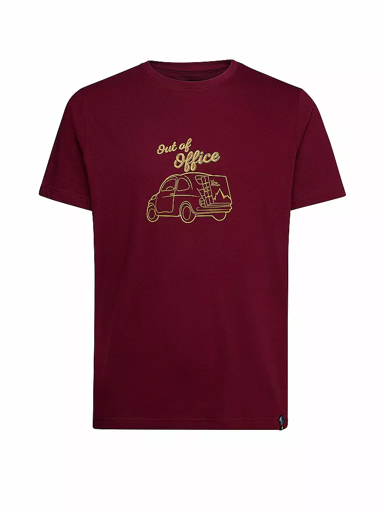 LA SPORTIVA | Camiseta de escalada Cinquecento para hombre | Rojo oscuro