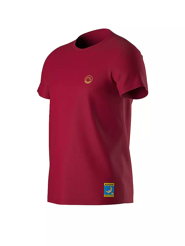 LA SPORTIVA | Camiseta de escalada para hombre Climbing on the Moon | Fucsia