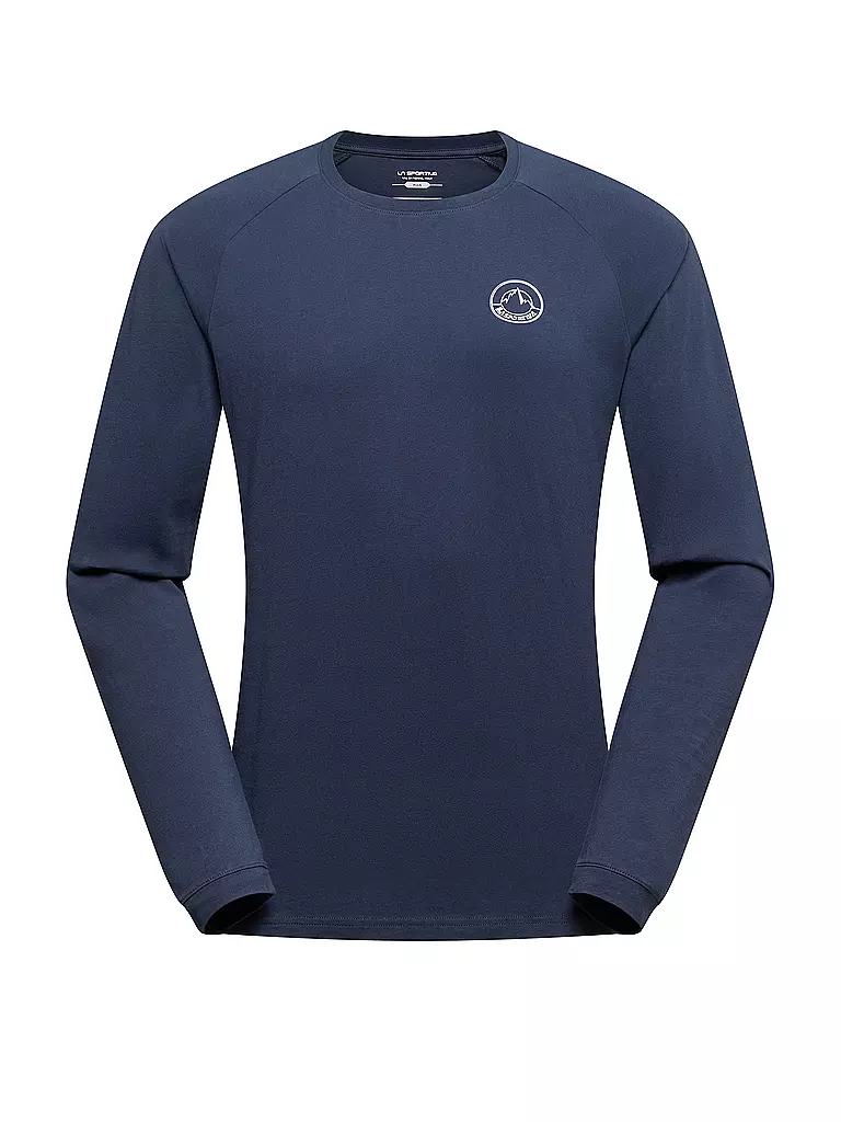 LA SPORTIVA | Camiseta de escalada para hombre con logo circular | Azul oscuro