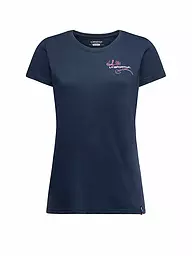 LA SPORTIVA | Camiseta de escalada para mujer Climb Flower | Azul oscuro