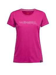 LA SPORTIVA | Camiseta de escalada para mujer Outline | Fucsia