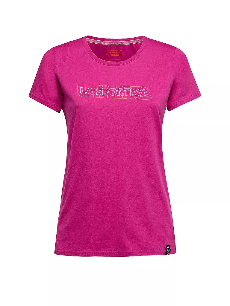LA SPORTIVA | Camiseta de escalada para mujer Outline | Fucsia