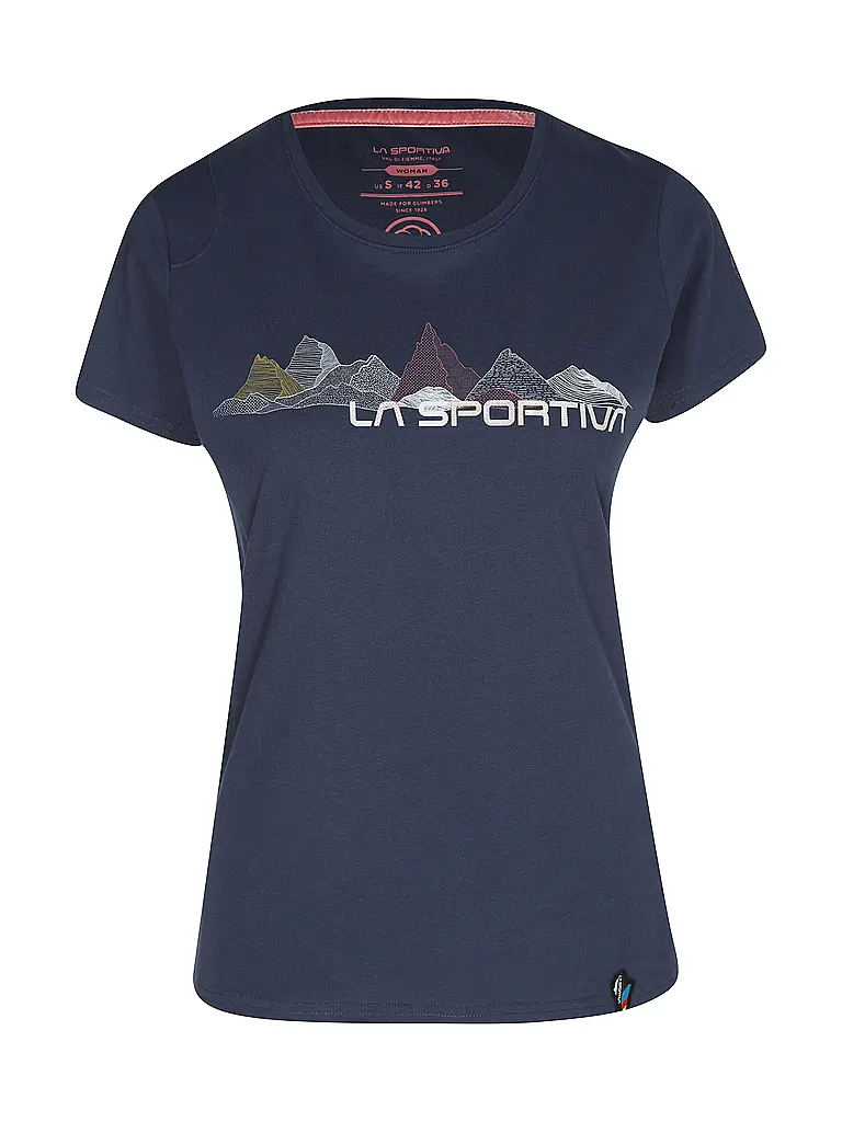 LA SPORTIVA | Camiseta de escalada para mujer Peaks | Azul oscuro