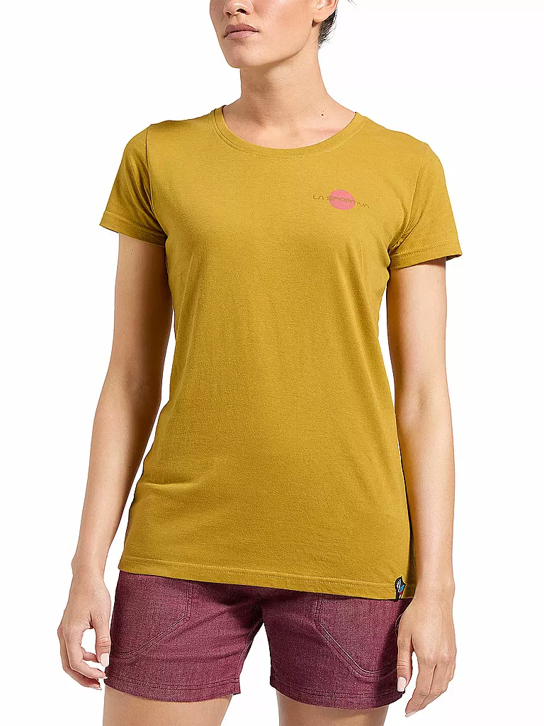 LA SPORTIVA | Camiseta de escalada para mujer Stone | Mostaza