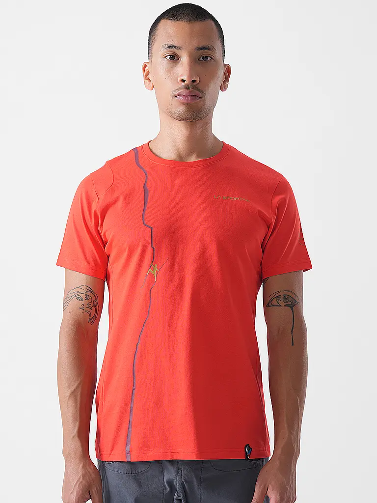 LA SPORTIVA | Camiseta de escalada Route para hombre | Rojo