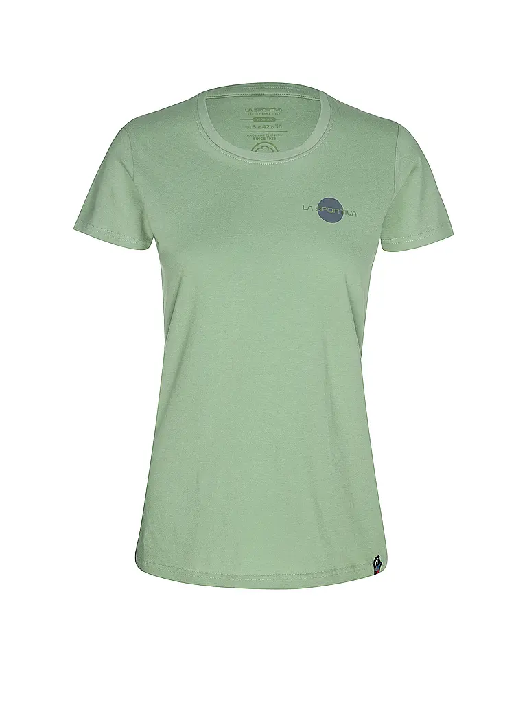 LA SPORTIVA | Camiseta de escalada Stone para mujer | Verde claro