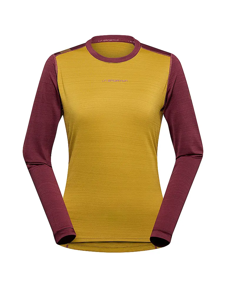 LA SPORTIVA | Camiseta de escalada Tour para mujer | Mostaza
