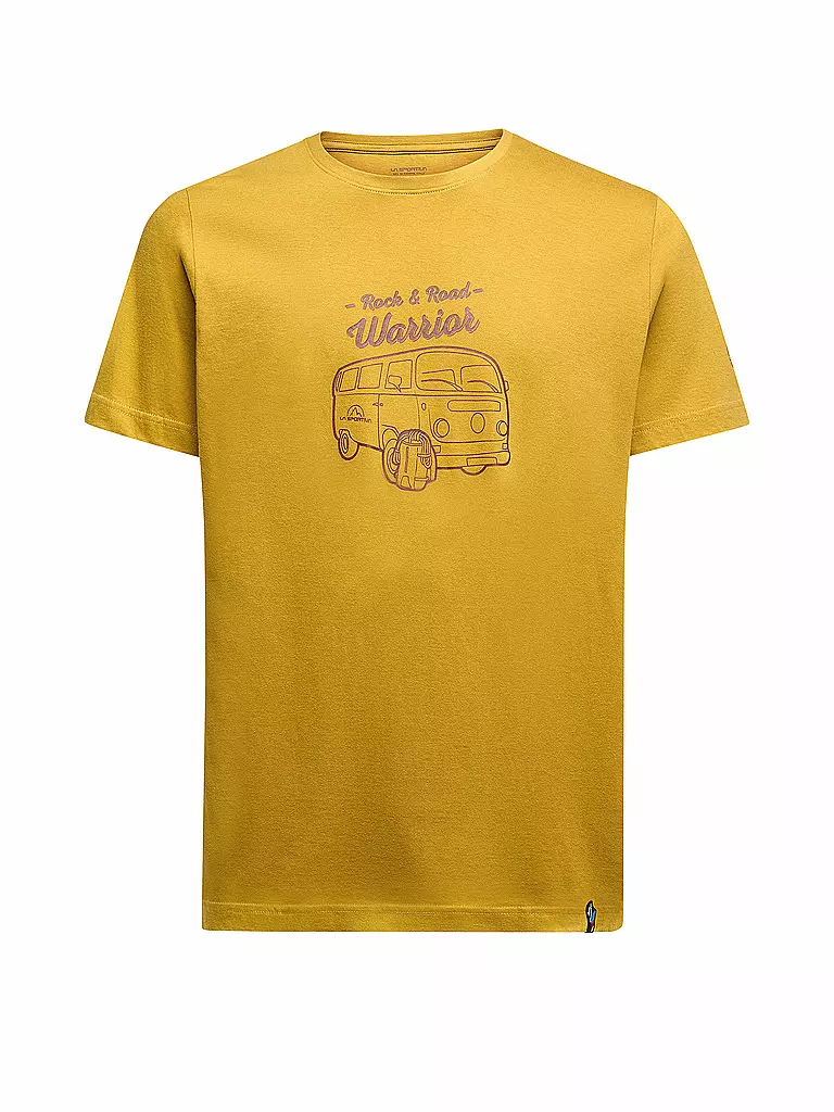 LA SPORTIVA | Camiseta de escalada Van para hombre | Mostaza