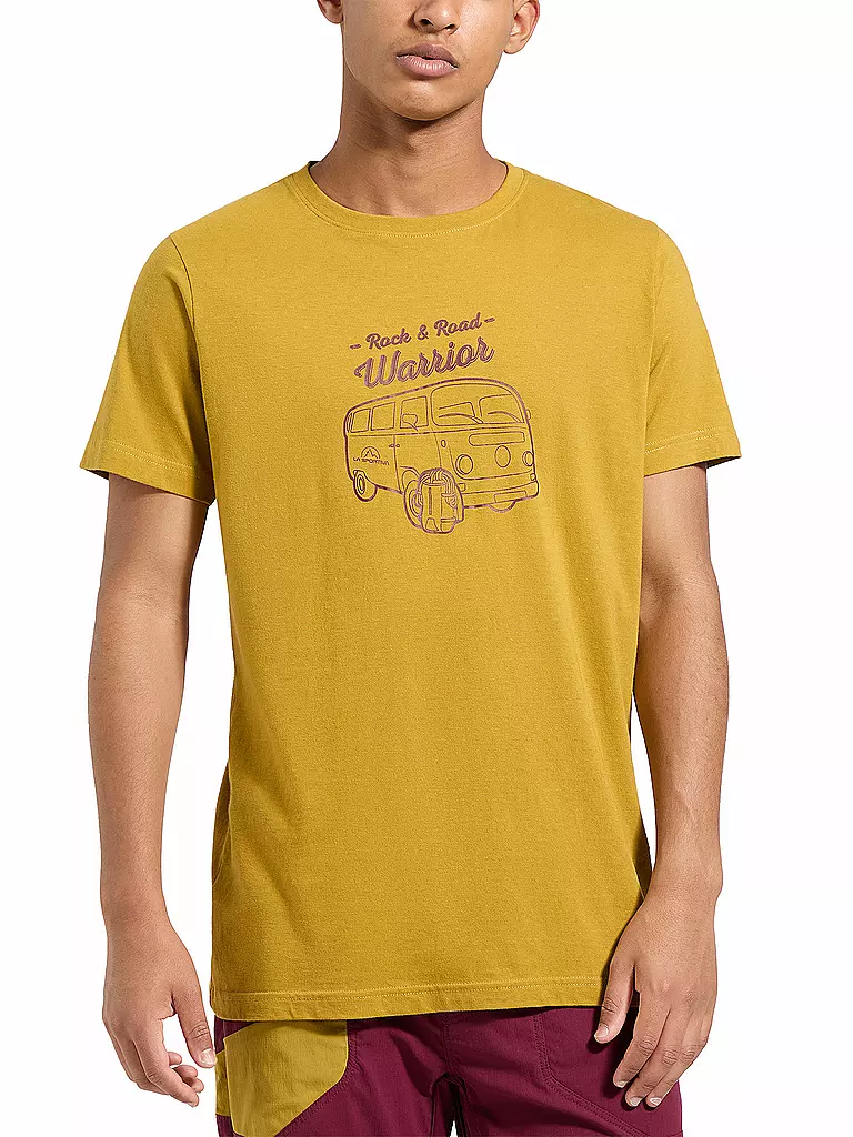 LA SPORTIVA | Camiseta de escalada Van para hombre | Mostaza