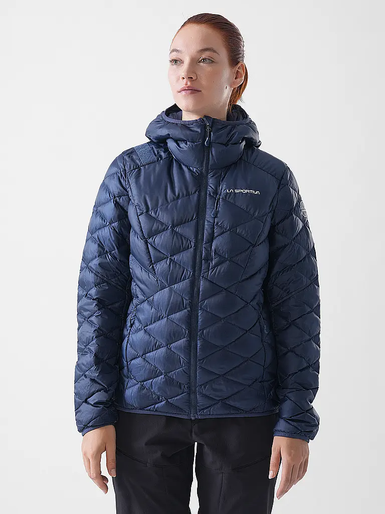 LA SPORTIVA | Chaqueta de aislamiento para mujer Pinnacle Down Hoodie | Azul oscuro