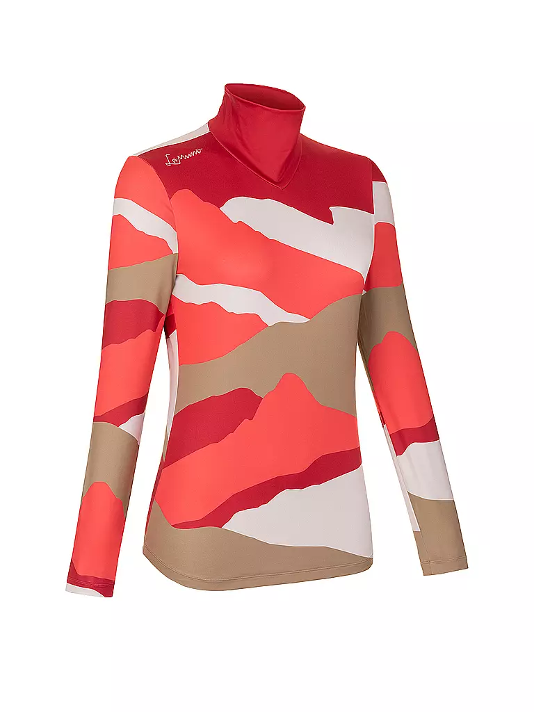 LAMUNT | Camiseta funcional de mujer Ivana Tech Arty | Rojo