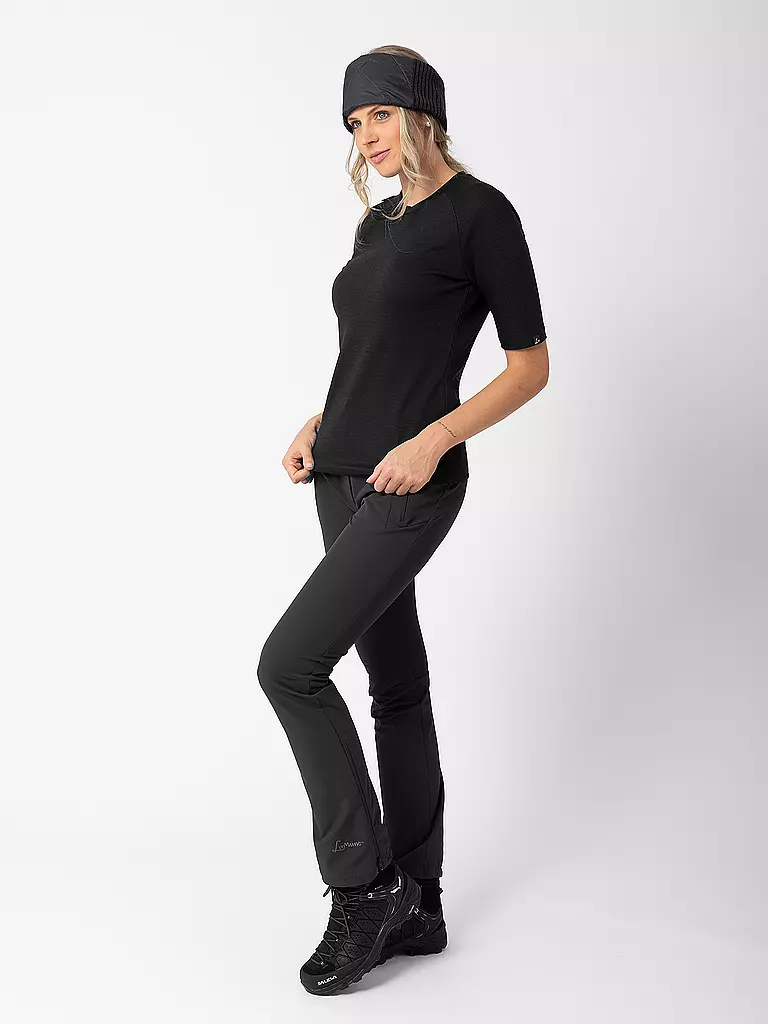 LAMUNT | Camiseta funcional de mujer Martine Woolmix | Negro