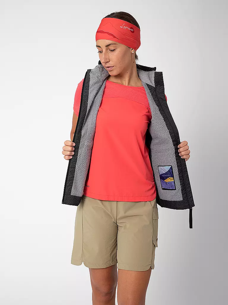 LAMUNT | Chaleco de mujer ALESSIA POLARTEC® ALPHA® WIND | Negro