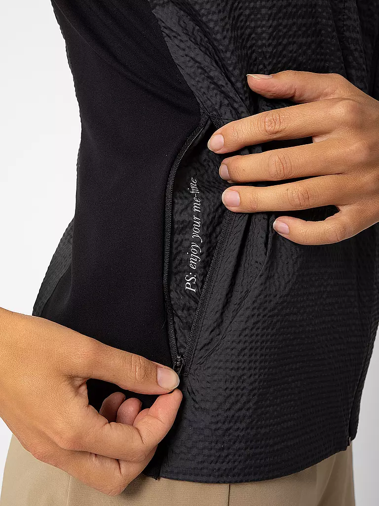 LAMUNT | Chaleco de mujer ALESSIA POLARTEC® ALPHA® WIND | Negro