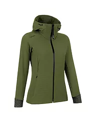 LAMUNT | Chaqueta de senderismo para mujer Paola Tech Hoodie | Verde oscuro