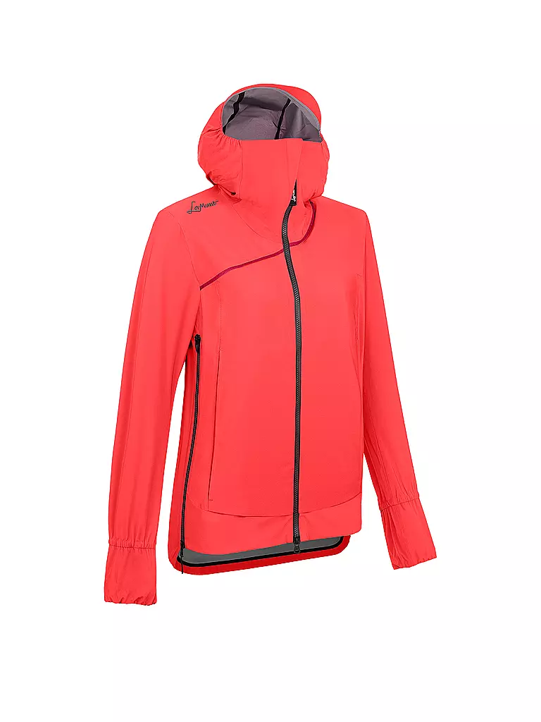 LAMUNT | Chaqueta de senderismo para mujer Sara Light 3L con capucha | Coral