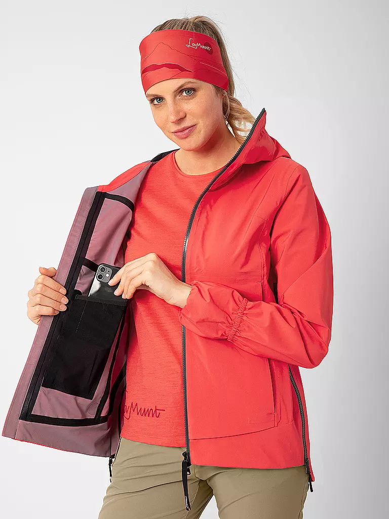 LAMUNT | Chaqueta de senderismo para mujer Sara Light 3L con capucha |