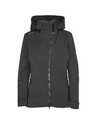 LAMUNT | Chaqueta de touring para mujer Giada 3L con capucha impermeable | Negro
