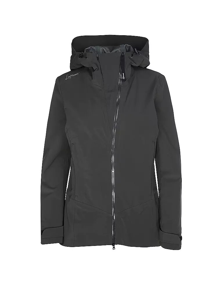 LAMUNT | Chaqueta de touring para mujer Giada 3L con capucha impermeable | Negro