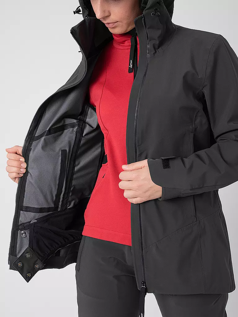 LAMUNT | Chaqueta de touring para mujer Giada 3L con capucha impermeable |