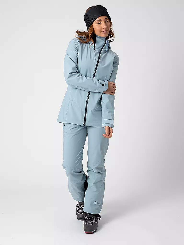 LAMUNT | Chaqueta de touring para mujer Giada 3L con capucha impermeable | Azul claro