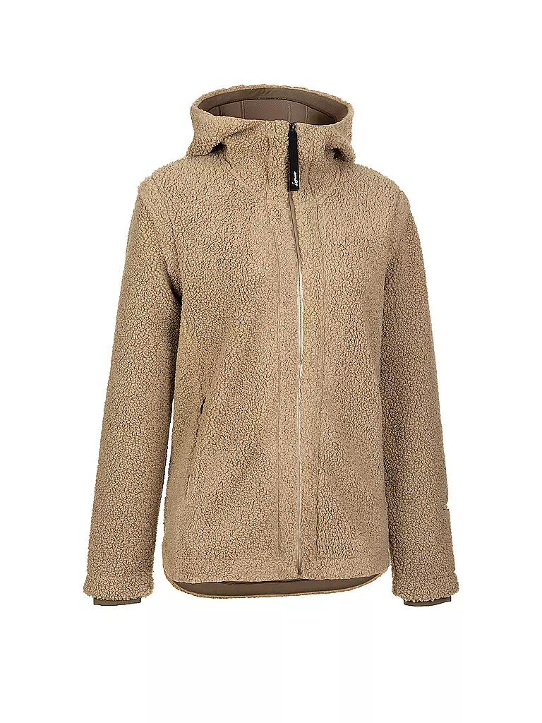 LAMUNT | Chaqueta polar con capucha Sabine para mujer | Camel