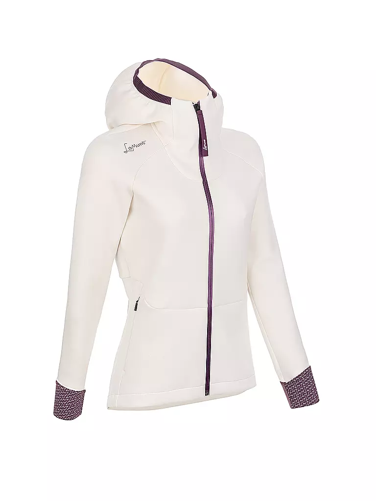 LAMUNT | Chaqueta polar térmica con capucha Antje para mujer | Blanco