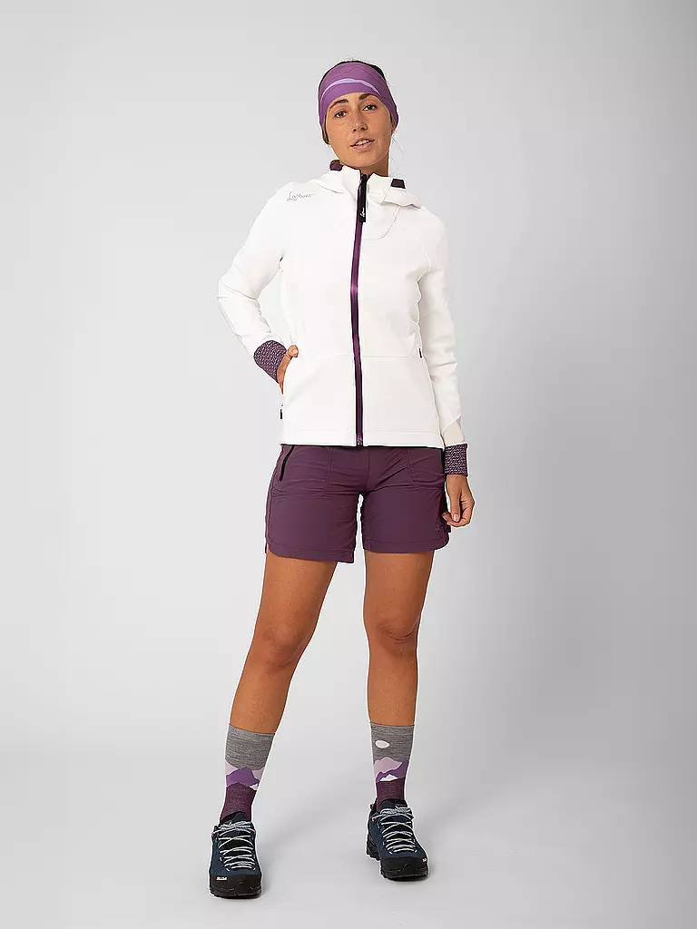 LAMUNT | Chaqueta polar térmica con capucha Antje para mujer | Blanco