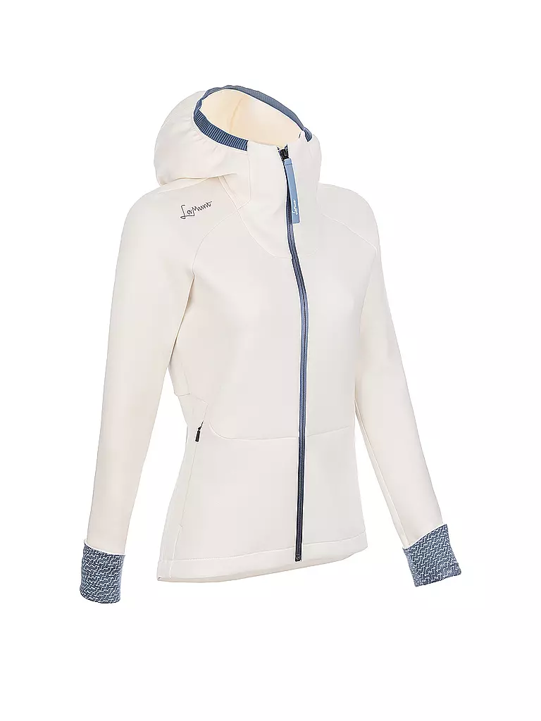 LAMUNT | Damen Fleecejacke Antje Thermal Hoodie | Blanco