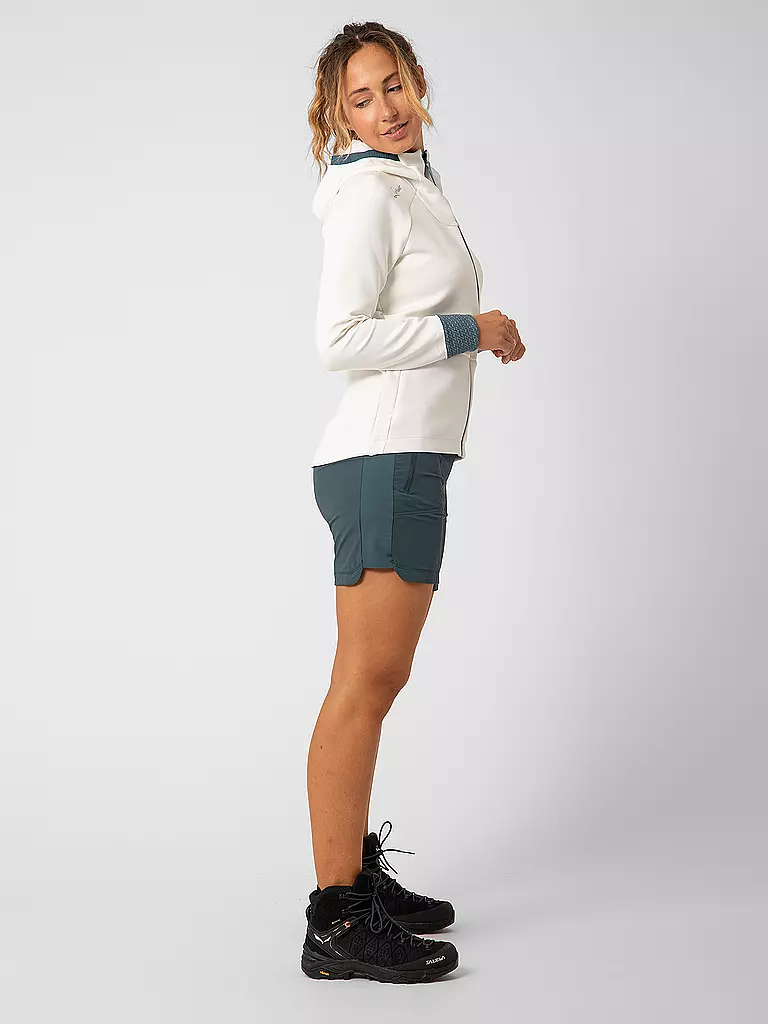 LAMUNT | Damen Fleecejacke Antje Thermal Hoodie | Blanco