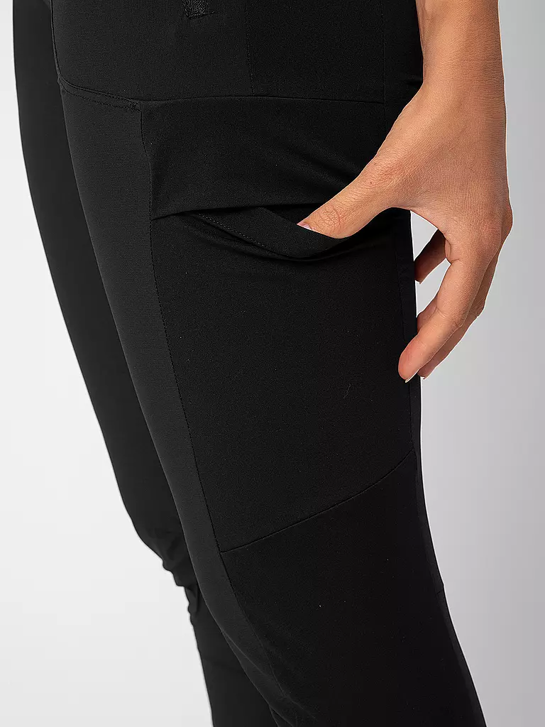 LAMUNT | Pantalones de senderismo para mujer Katharina Light Stretch | Negro