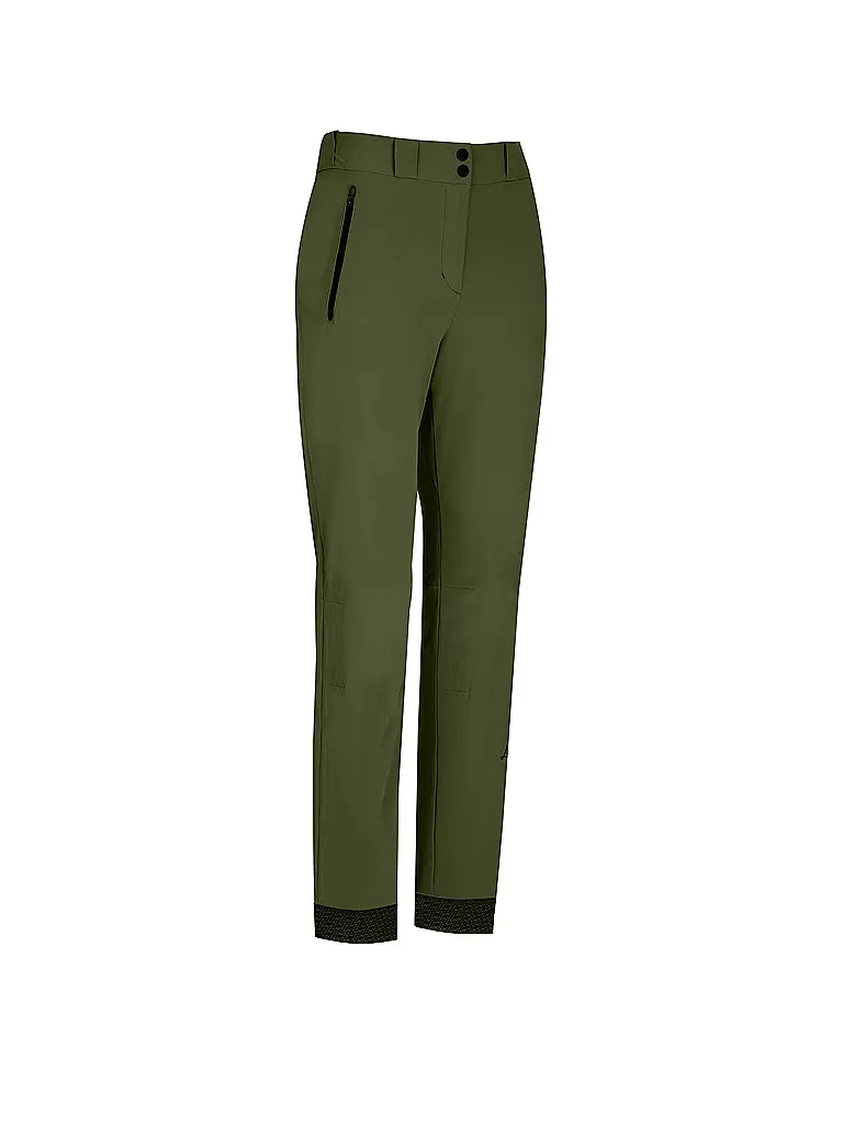LAMUNT | Pantalones de senderismo para mujer SERENA LIGHT MOUNTAIN | Verde oscuro