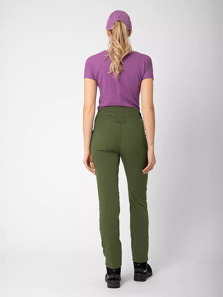LAMUNT | Pantalones de senderismo para mujer SERENA LIGHT MOUNTAIN | Verde oscuro