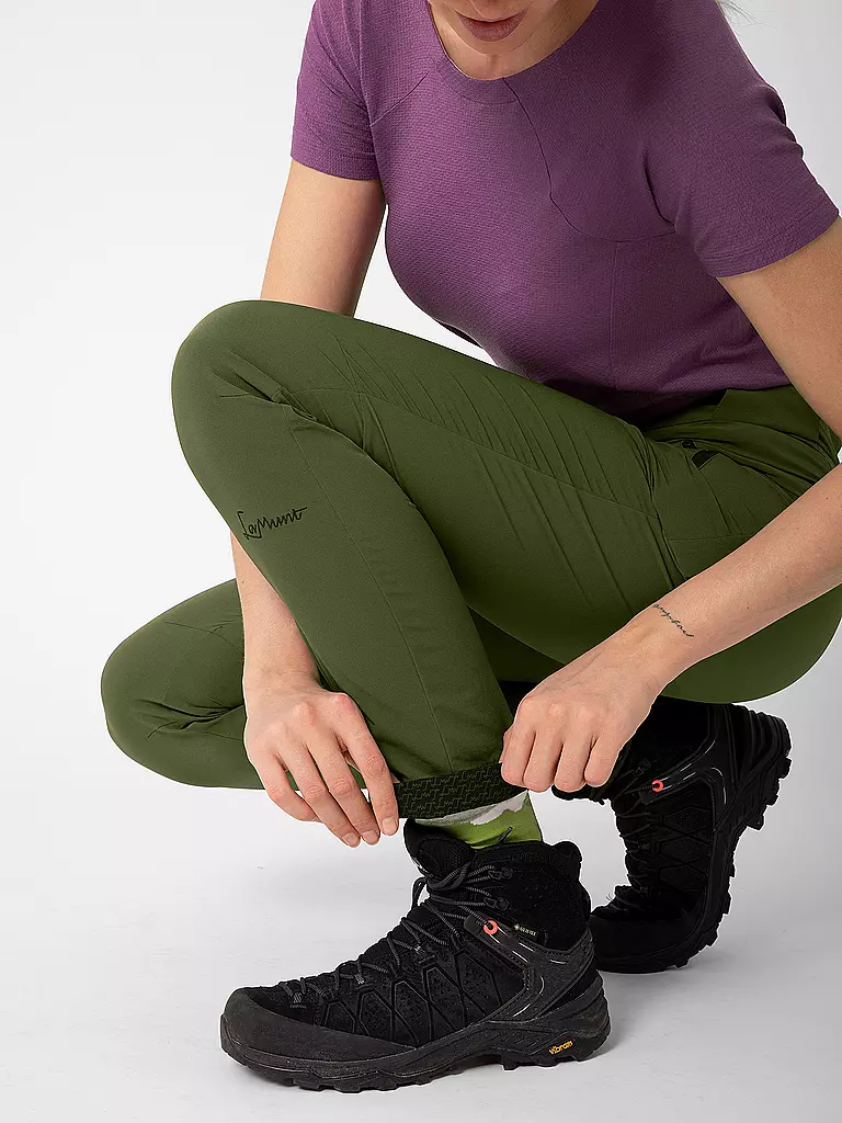 LAMUNT | Pantalones de senderismo para mujer SERENA LIGHT MOUNTAIN | Verde oscuro