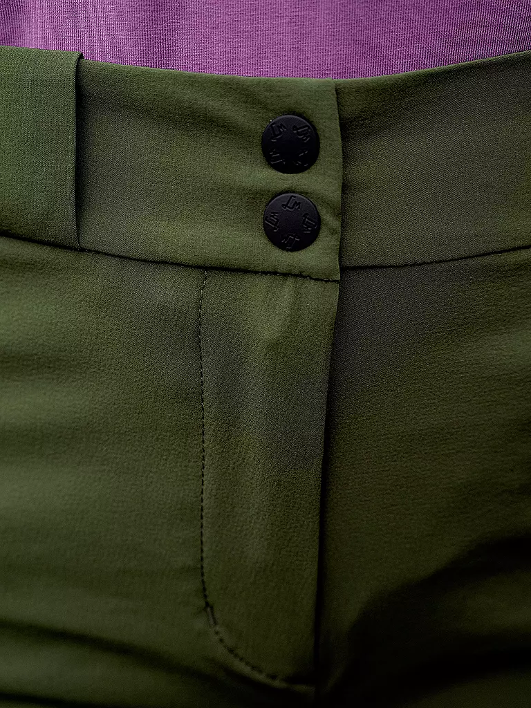 LAMUNT | Pantalones de senderismo para mujer SERENA LIGHT MOUNTAIN | Verde oscuro