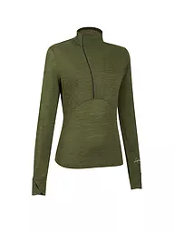 LAMUNT | Zipshirt funcional Alexandra para mujer | Verde oscuro