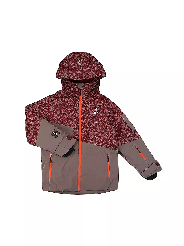 LARIX | Kinder Skijacke | Rojo oscuro
