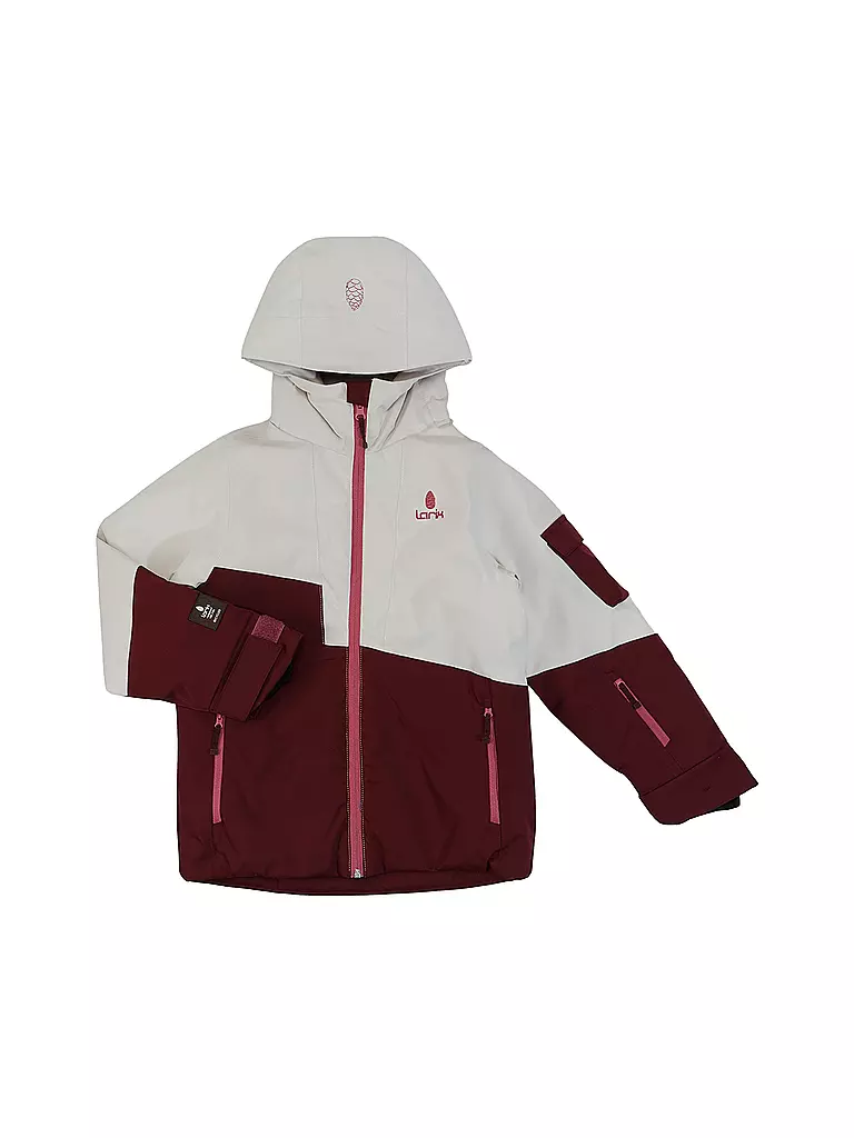 LARIX | Kinder Skijacke | Rojo oscuro