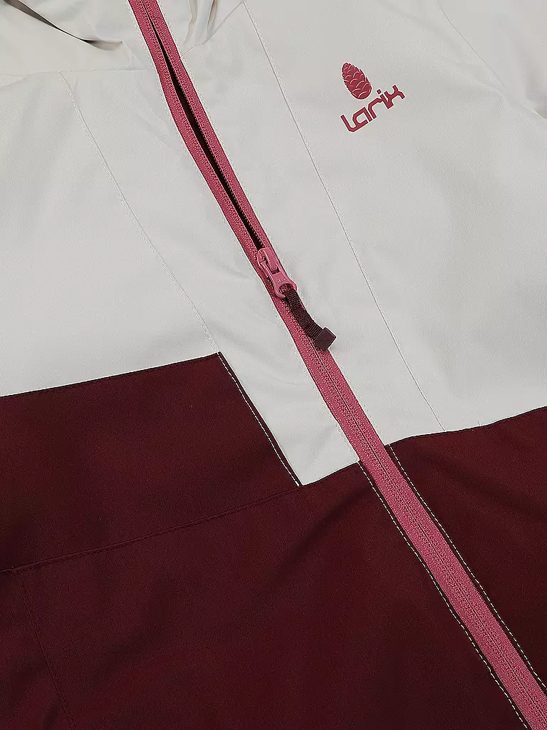 LARIX | Kinder Skijacke | Rojo oscuro