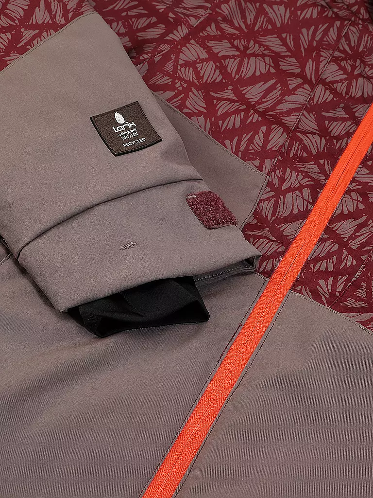 LARIX | Kinder Skijacke | Rojo oscuro