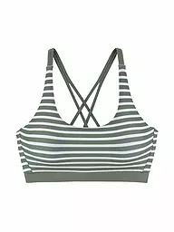 LASCANA | Top de bikini bustier para mujer | Oliva