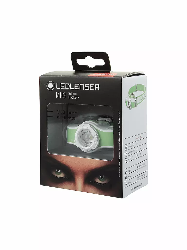 LEDLENSER | Linterna frontal MH3 | Verde