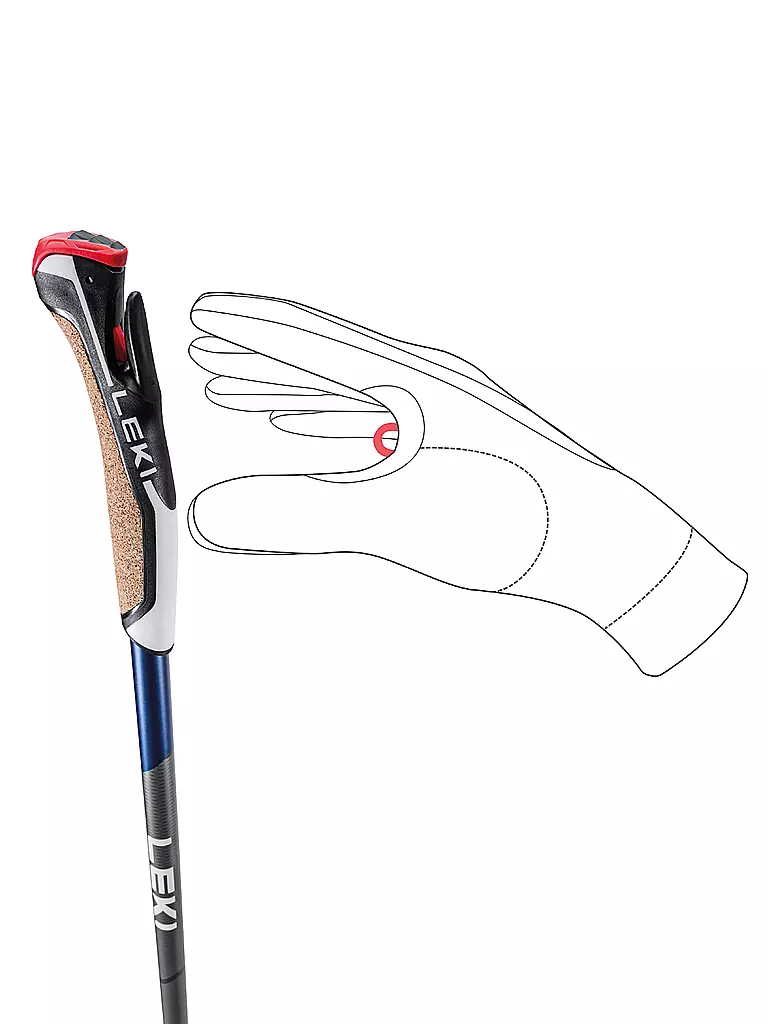 LEKI | Bastón de Nordic Walking Smart Flash | 