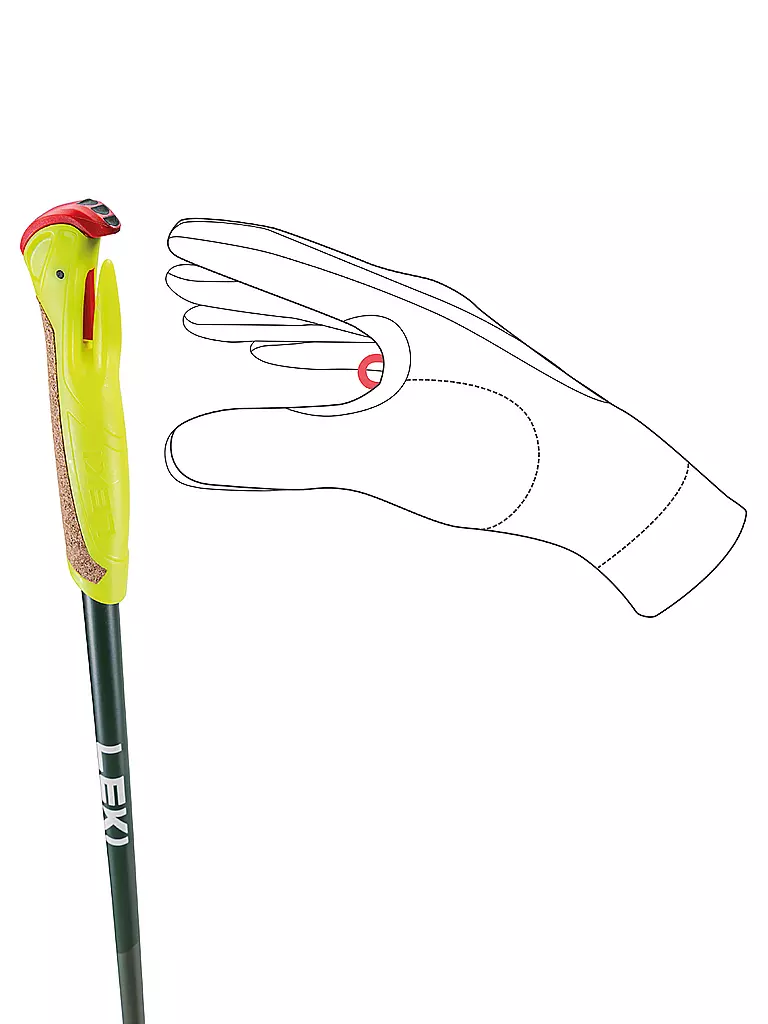 LEKI | Bastón de Nordic Walking Walker XS para niños | 